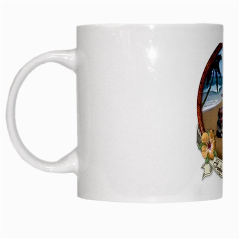 Surfin  Hawaii White Mug from ArtsNow.com Left