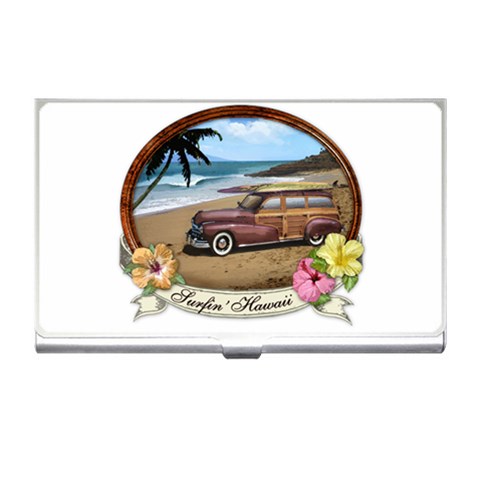 Surfin  Hawaii Business Card Holder from ArtsNow.com Front