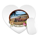 Surfin  Hawaii Mousepad (Heart)