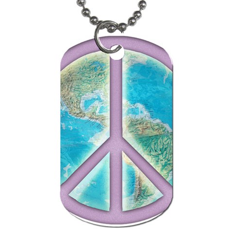 Peace Dog Tag (One Side) from ArtsNow.com Front