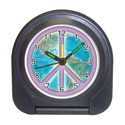 Peace Travel Alarm Clock from ArtsNow.com Front