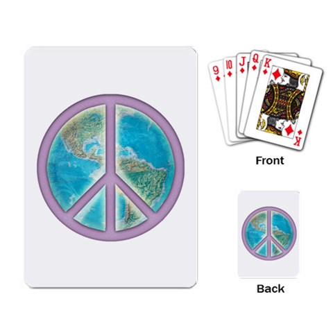 Peace Playing Cards Single Design from ArtsNow.com Back