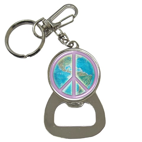 Peace Bottle Opener Key Chain from ArtsNow.com Front