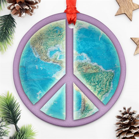 Peace Round Ornament (Two Sides) from ArtsNow.com Back