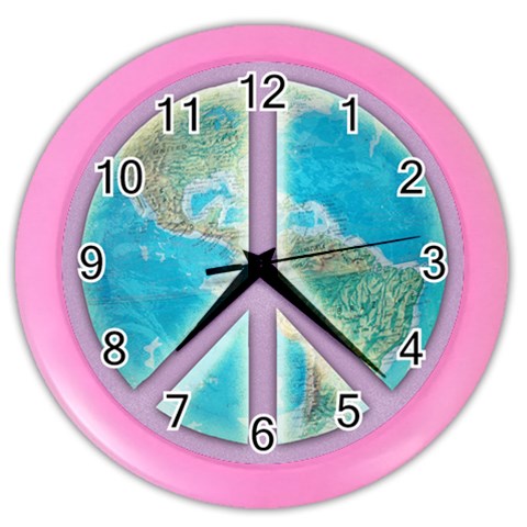 Peace Color Wall Clock from ArtsNow.com Front