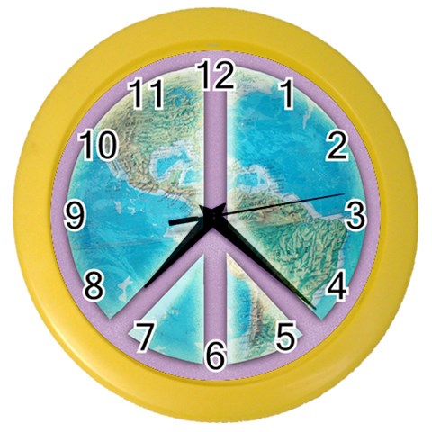 Peace Color Wall Clock from ArtsNow.com Front