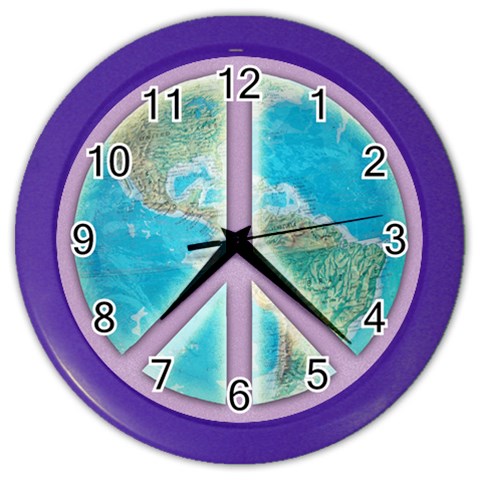 Peace Color Wall Clock from ArtsNow.com Front