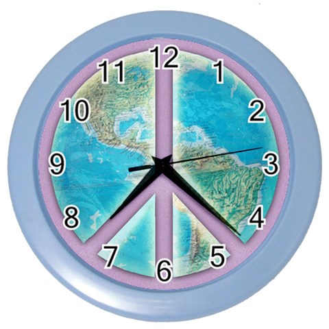 Peace Color Wall Clock from ArtsNow.com Front