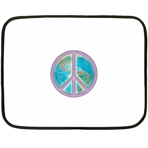 Peace Mini Fleece Blanket(Two Sides) from ArtsNow.com 35 x27  Blanket Front