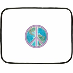 Peace Mini Fleece Blanket(Two Sides) from ArtsNow.com 35 x27  Blanket Front