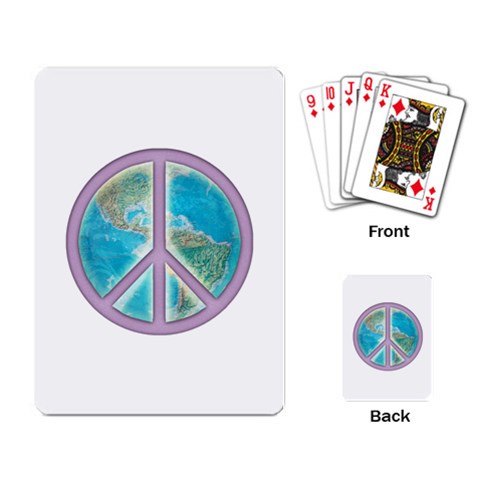 Peace Playing Cards Single Design from ArtsNow.com Back