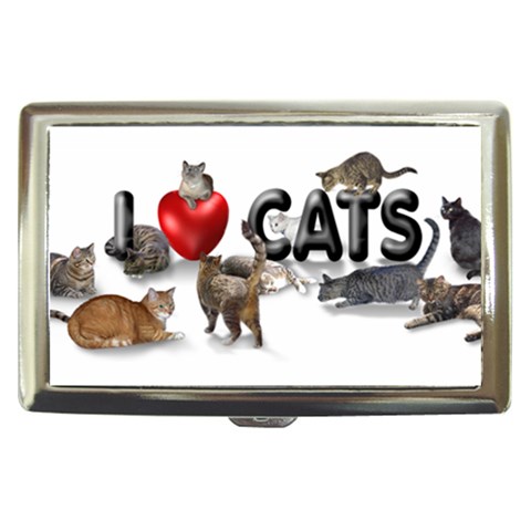 I love cats Cigarette Money Case from ArtsNow.com Front