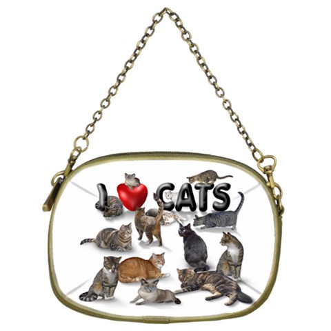 I love cats Cosmetic Bag (Two Sides) from ArtsNow.com Front