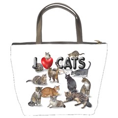 I love cats Bucket Bag from ArtsNow.com Back