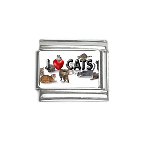 I love cats Italian Charm (9mm) from ArtsNow.com Front