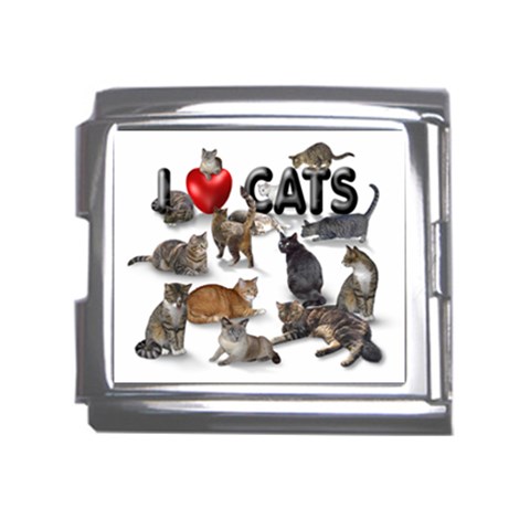 I love cats Mega Link Italian Charm (18mm) from ArtsNow.com Front