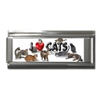 I love cats Superlink Italian Charm (9mm)