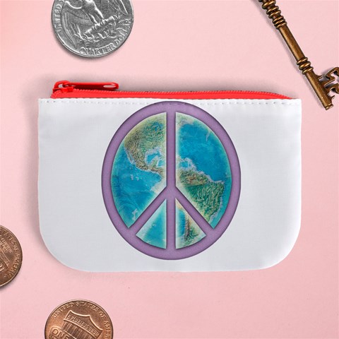 Peace Mini Coin Purse from ArtsNow.com Front