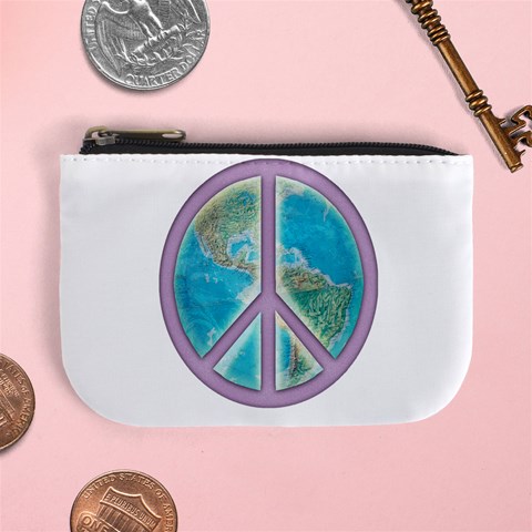 Peace Mini Coin Purse from ArtsNow.com Front