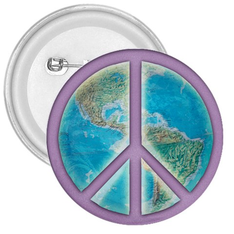 Peace 3  Button from ArtsNow.com Front