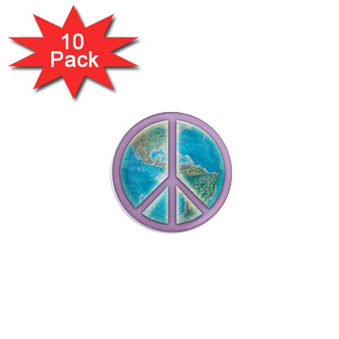 Peace 1  Mini Magnet (10 pack)  from ArtsNow.com Front