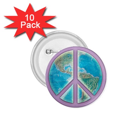 Peace 1.75  Button (10 pack)  from ArtsNow.com Front