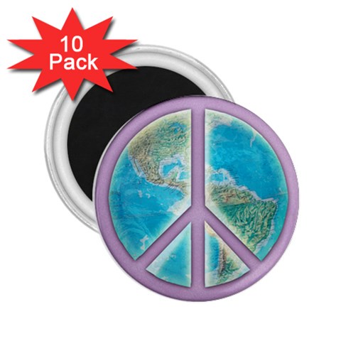 Peace 2.25  Magnet (10 pack) from ArtsNow.com Front