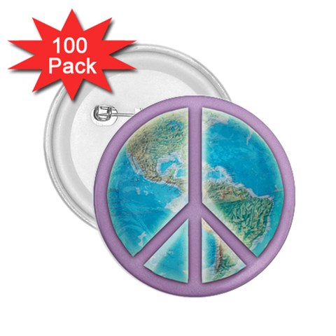 Peace 2.25  Button (100 pack) from ArtsNow.com Front