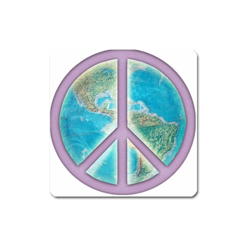 Peace Magnet (Square) from ArtsNow.com Front