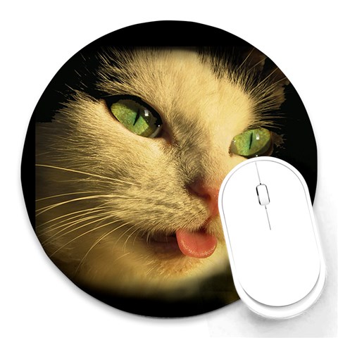 Mousy Round Mousepad from ArtsNow.com Front