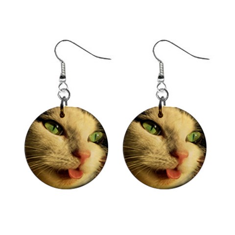 Mousy 1  Button Earrings from ArtsNow.com Front