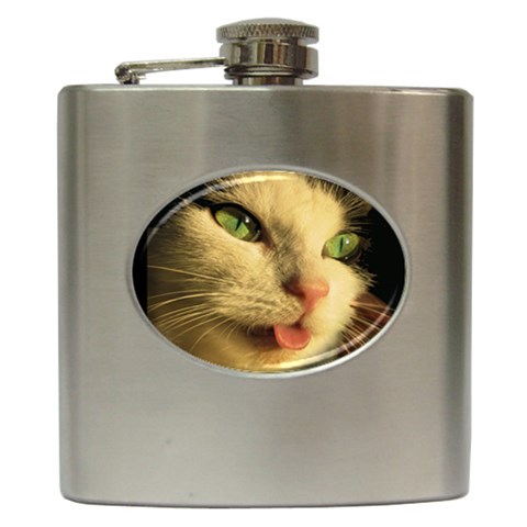 Mousy Hip Flask (6 oz) from ArtsNow.com Front