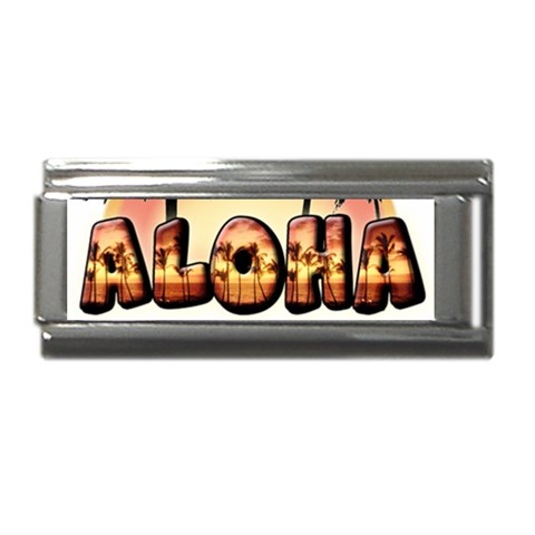 Aloha Sunset Superlink Italian Charm (9mm) from ArtsNow.com Front