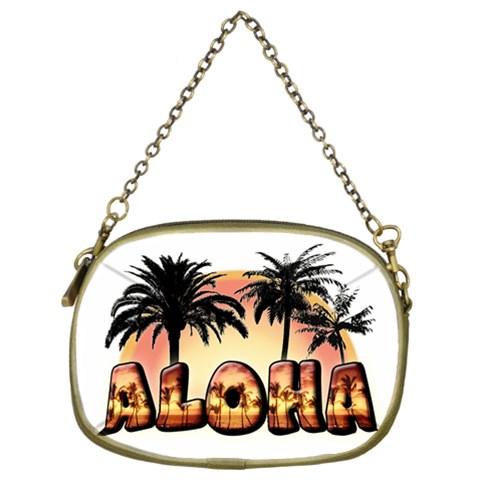 Aloha Sunset Cosmetic Bag (Two Sides) from ArtsNow.com Front