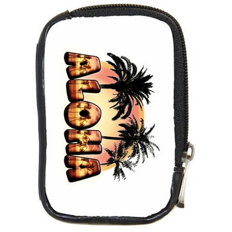 Aloha Sunset Compact Camera Leather Case from ArtsNow.com Front