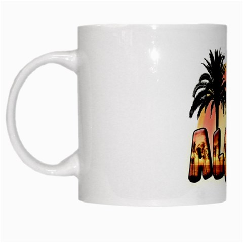 Aloha Sunset White Mug from ArtsNow.com Left