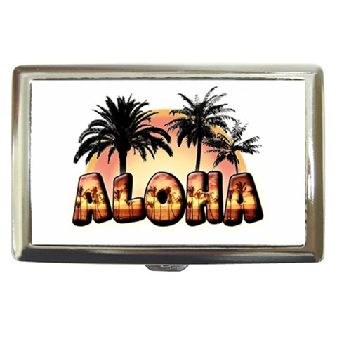 Aloha Sunset Cigarette Money Case from ArtsNow.com Front