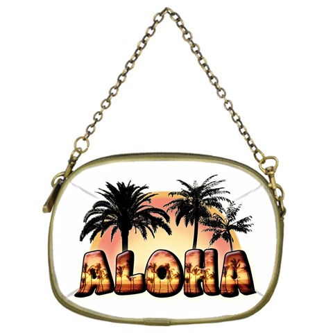 Aloha Sunset Cosmetic Bag (One Side) from ArtsNow.com Front