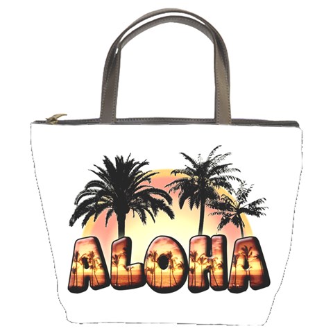 Aloha Sunset Bucket Bag from ArtsNow.com Front