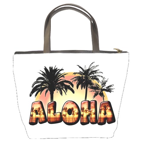 Aloha Sunset Bucket Bag from ArtsNow.com Back