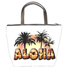 Aloha Sunset Bucket Bag from ArtsNow.com Back