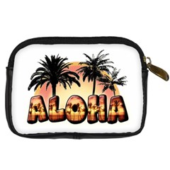 Aloha Sunset Digital Camera Leather Case from ArtsNow.com Back