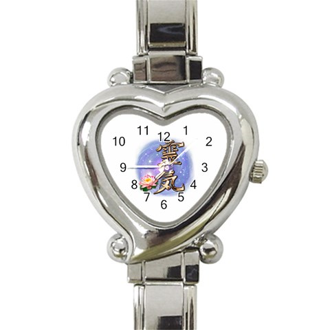 Reiki Heart Italian Charm Watch from ArtsNow.com Front