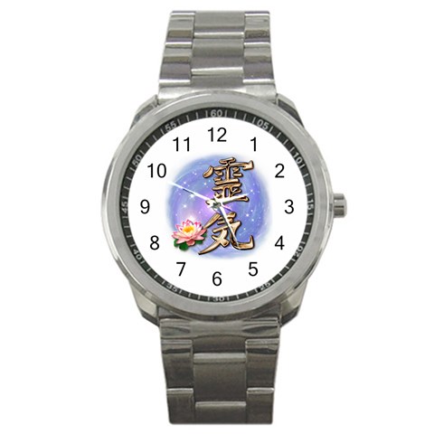 Reiki Sport Metal Watch from ArtsNow.com Front