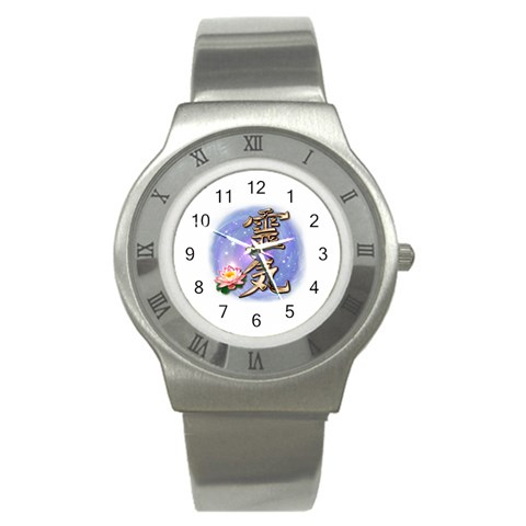 Reiki Stainless Steel Watch from ArtsNow.com Front