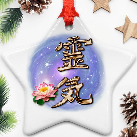 Reiki Ornament (Star) from ArtsNow.com Front