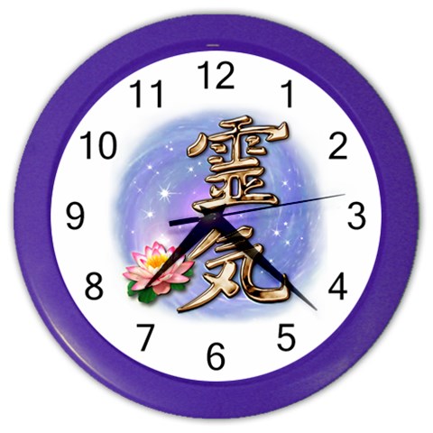 Reiki Color Wall Clock from ArtsNow.com Front