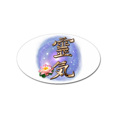 Reiki Sticker (Oval) from ArtsNow.com Front