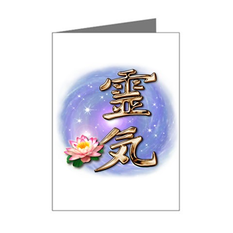 Reiki Mini Greeting Card from ArtsNow.com Left