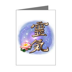 Reiki Mini Greeting Card from ArtsNow.com Left